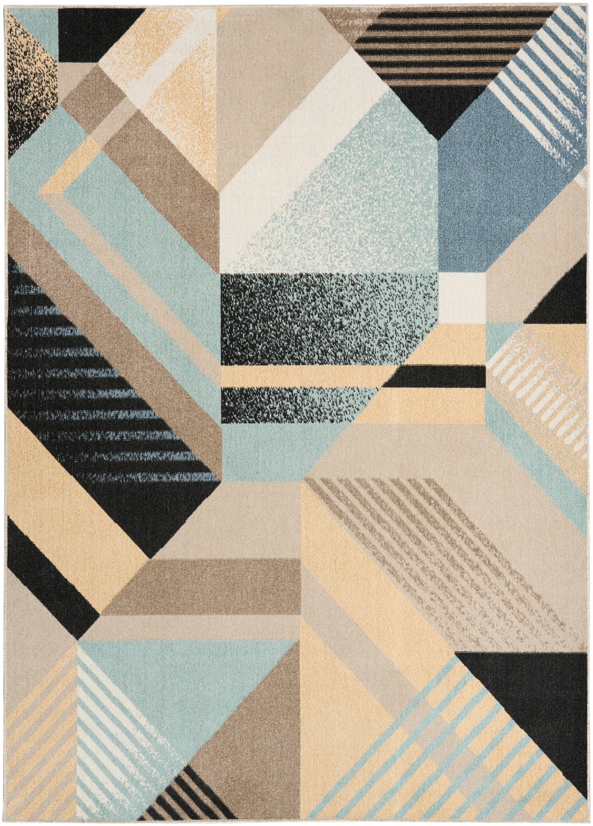 Washable Decor WSD10 Blue Multicolor Rug