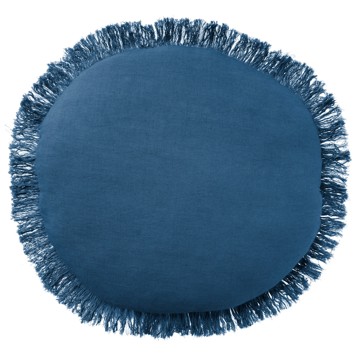 Sofia RC993 Navy 20" x 20"round Throw Pillows