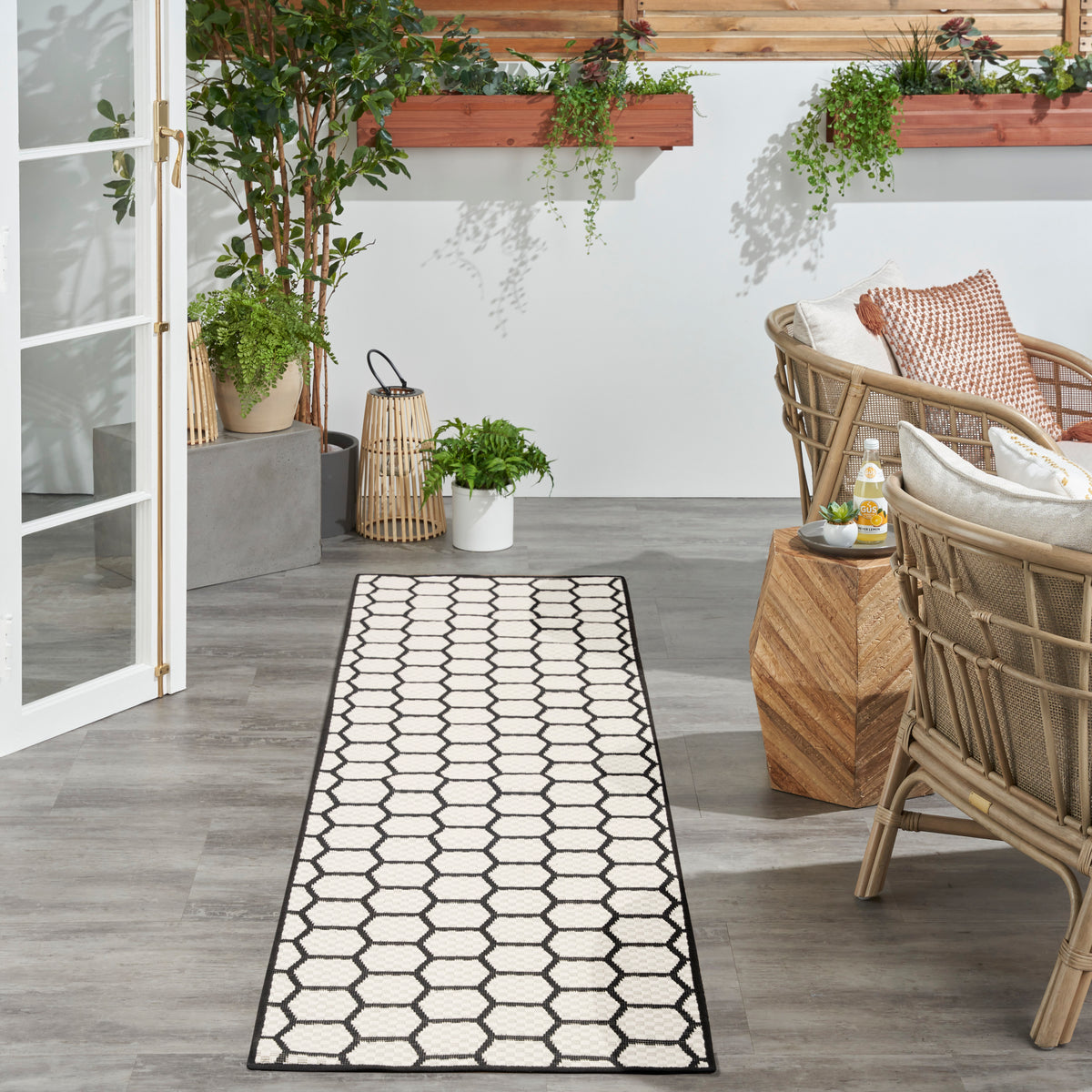 Twist Reversible TWS01 Black Rug