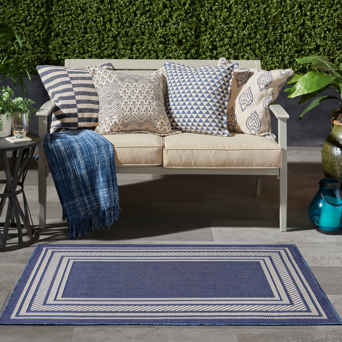 Horizon Indoor/Outdoor HOZ03 Navy Rug