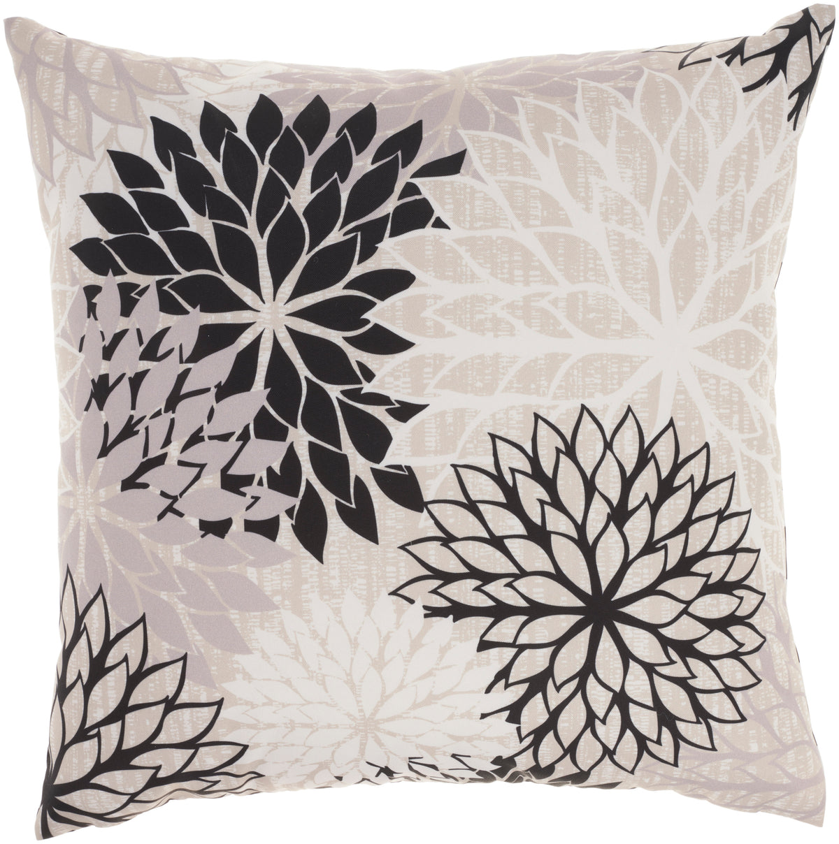 Aloha ALH05 Black White 20" x 20" Throw Pillows