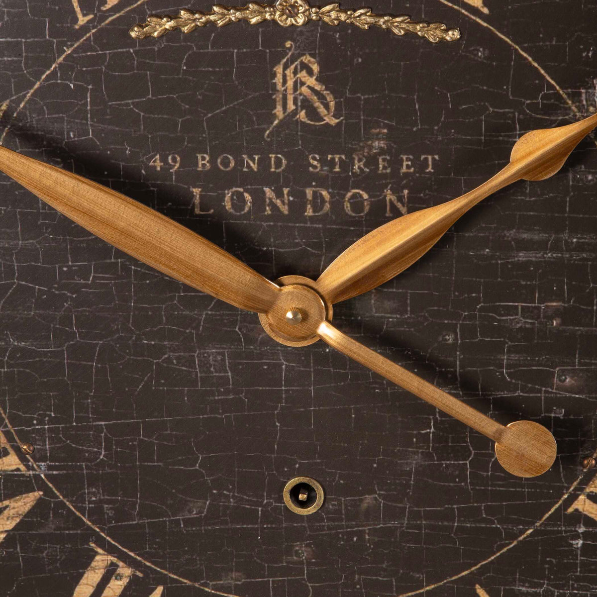 Bond Street Black Wall Clock