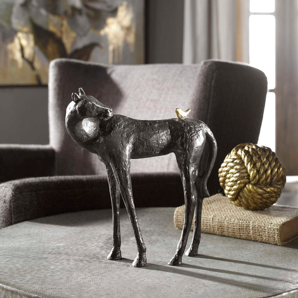 Hello Friend Horse Sculpture
