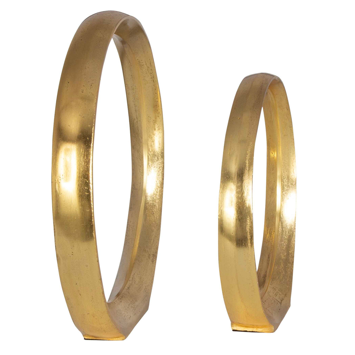 Jimena Gold Ring Sculptures Set/2