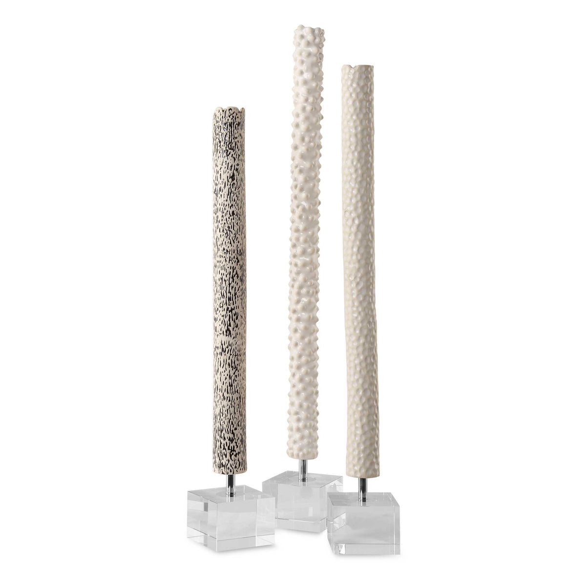 Makira Cylindrical Sculptures Set/3