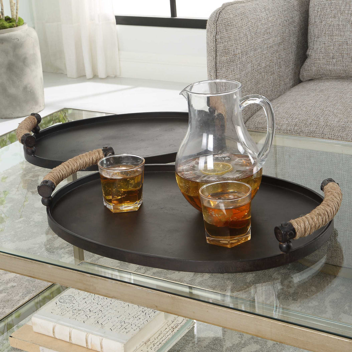 Viggo Bronze Trays Set/2