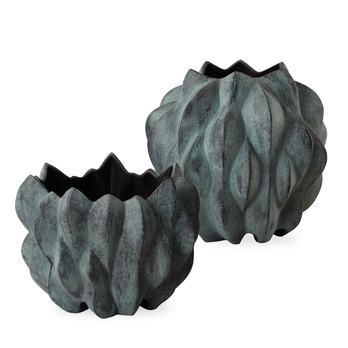 Verdant Bronze Vases Set/2