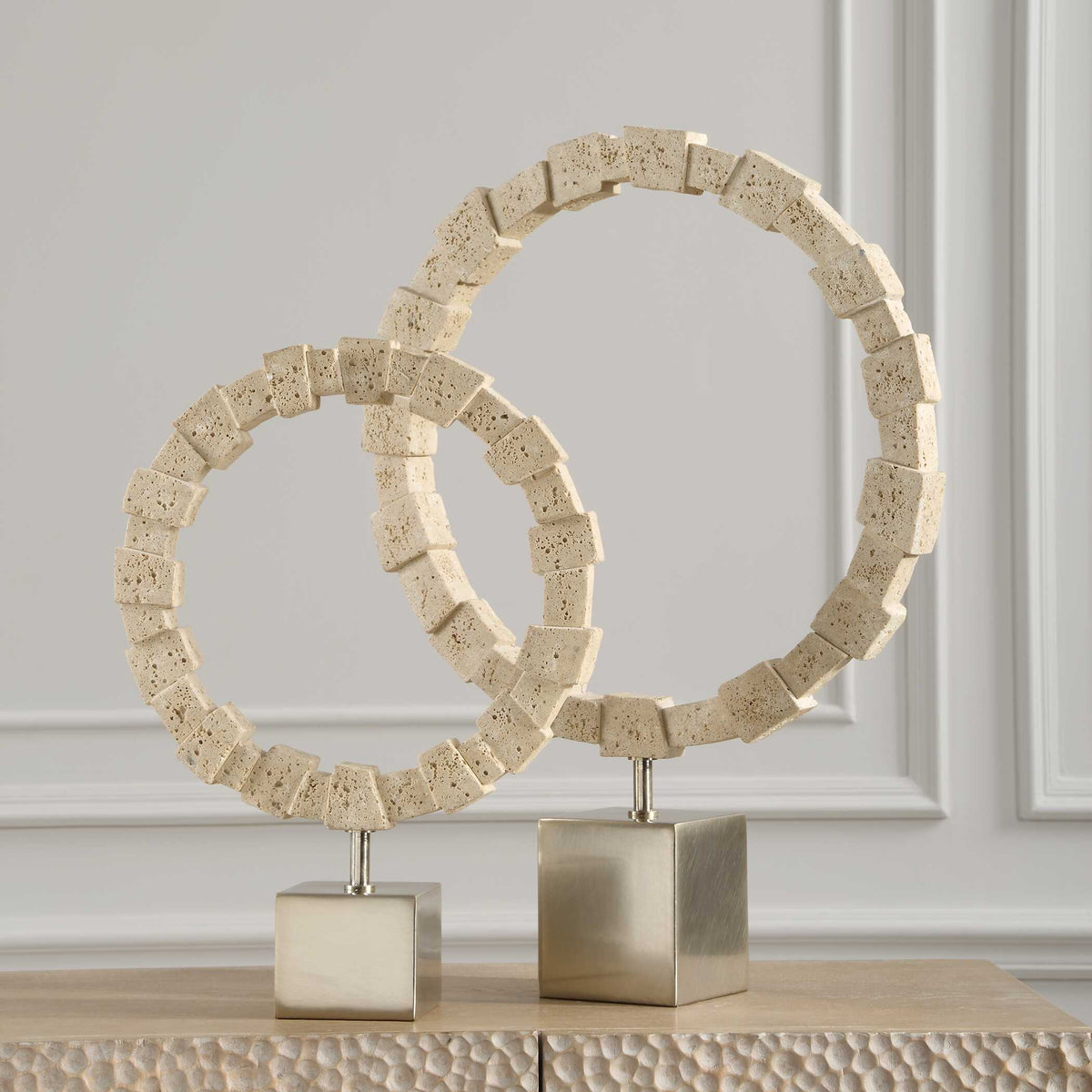 Ivory Fusion Stone Rings Set/2