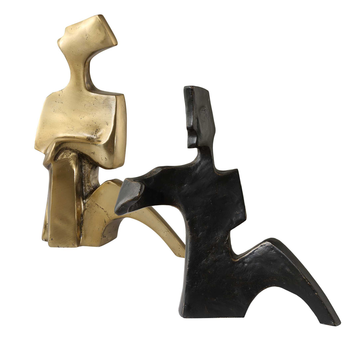 Affection Bronze Gold Sculpture Set/2