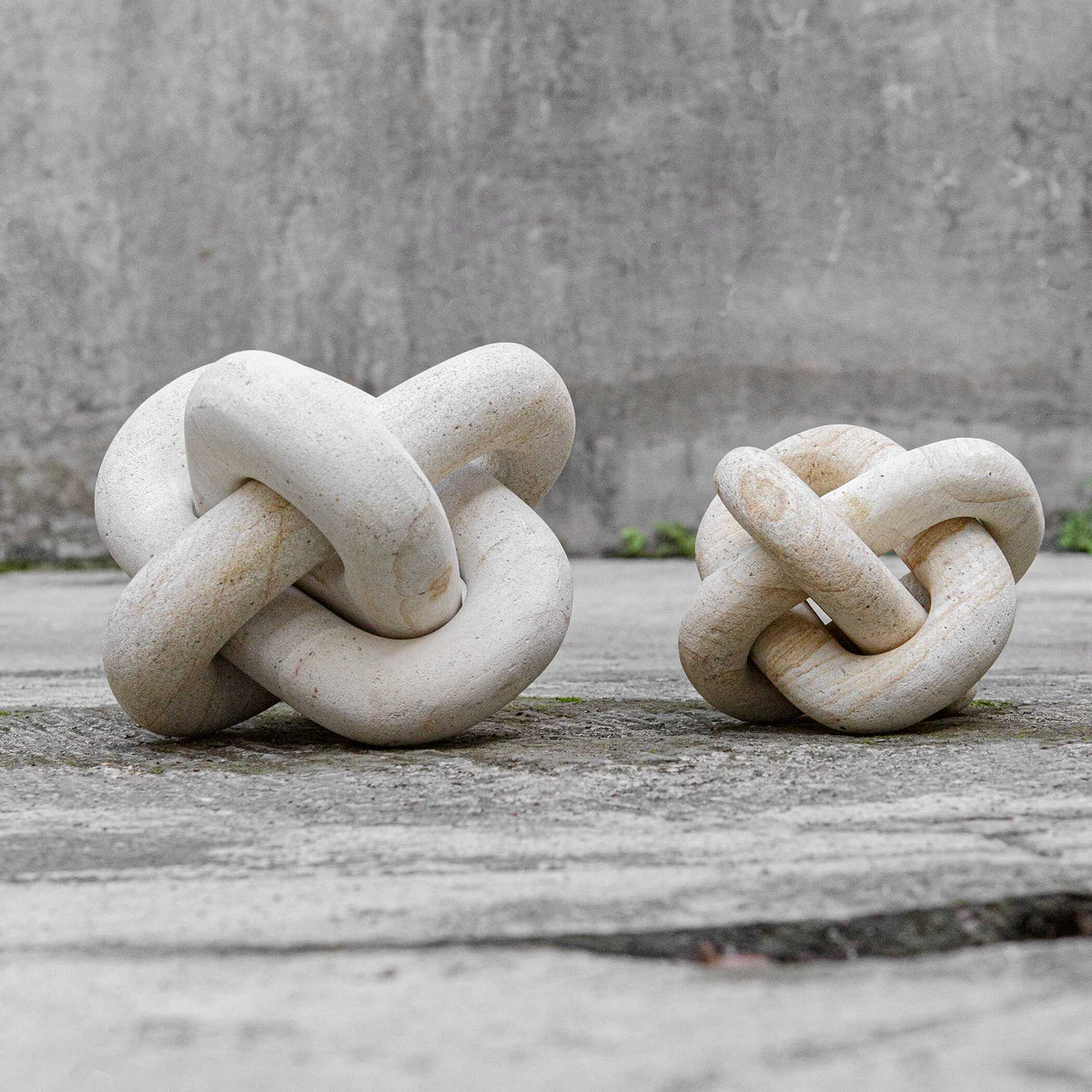 Limestone Link Sculptures Set/2