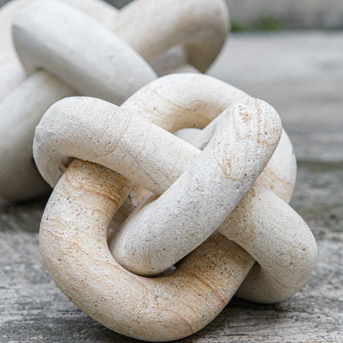 Limestone Link Sculptures Set/2