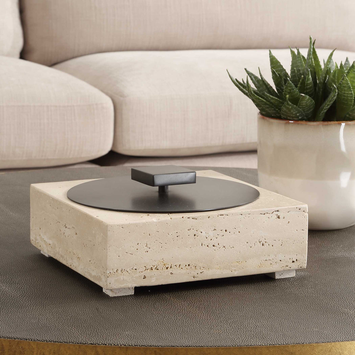 Natural Luxe Travertine Box
