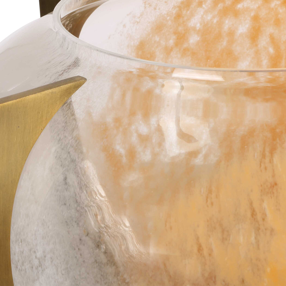 Amber Swirl Vase