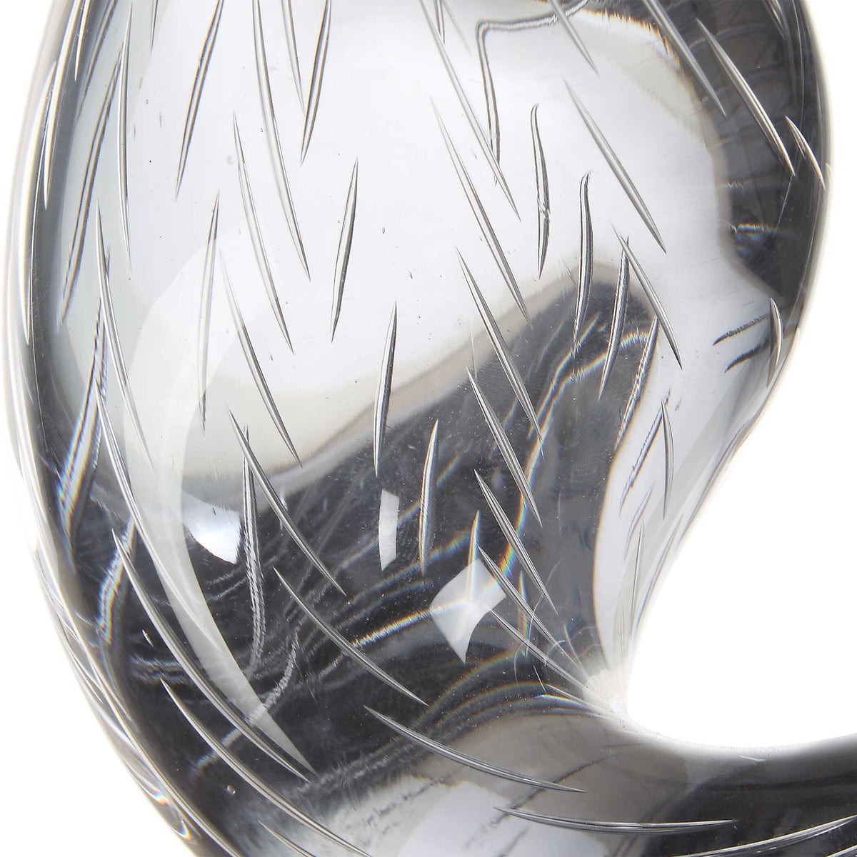 Luminous Twist Glass Sculpture