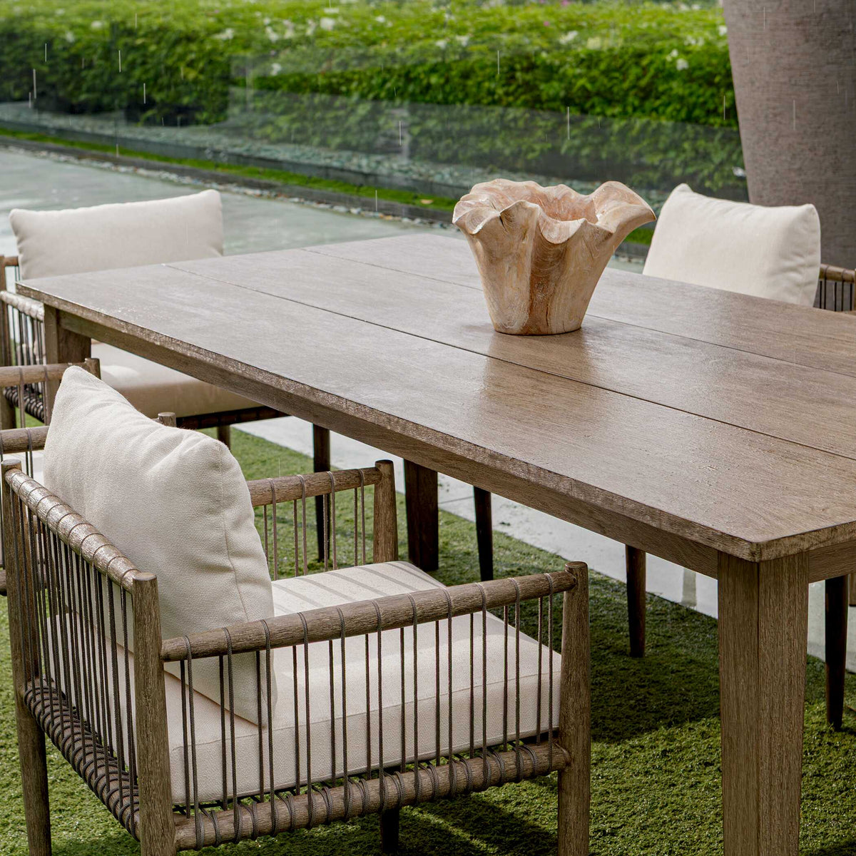 Teak Flow Outdoor Bowl