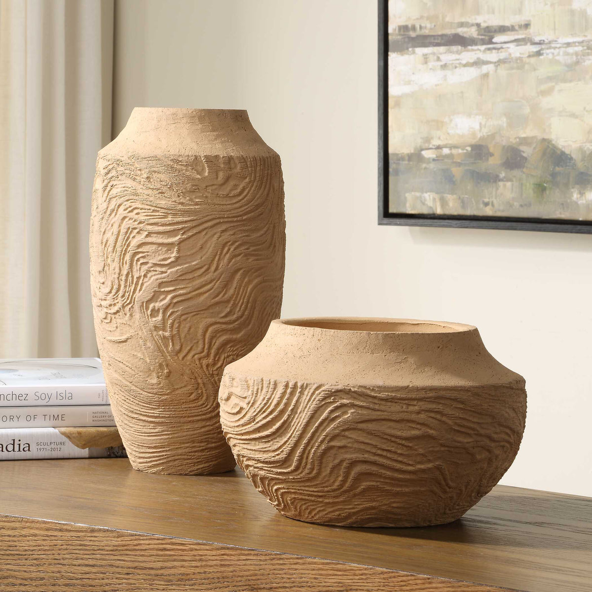 Sandstone Flow Terracotta Vase