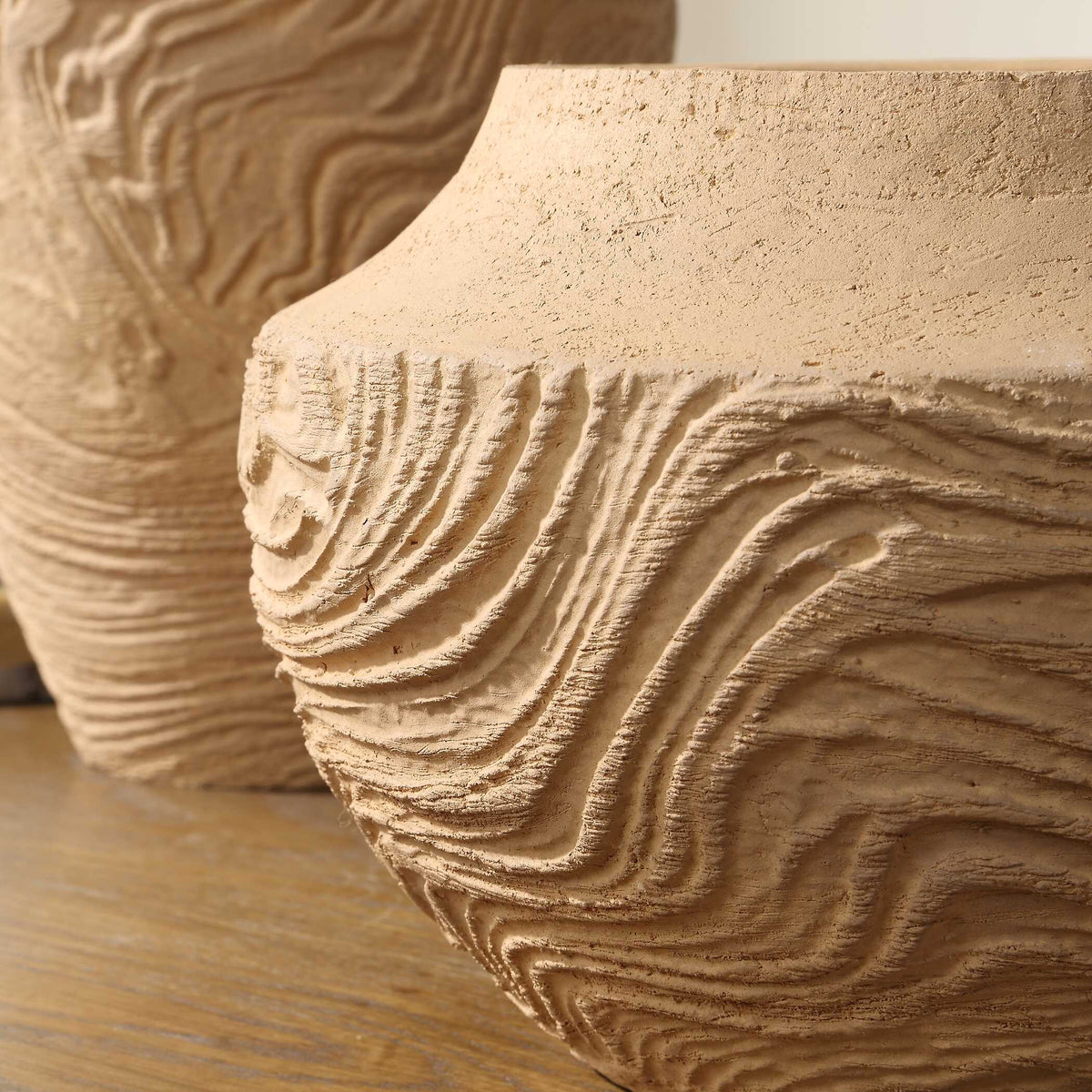 Sandstone Flow Terracotta Vase