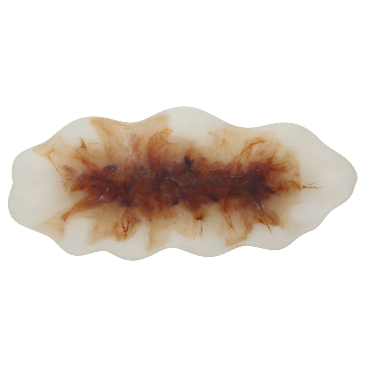 Organic Elegance Wavy Oval Bowl