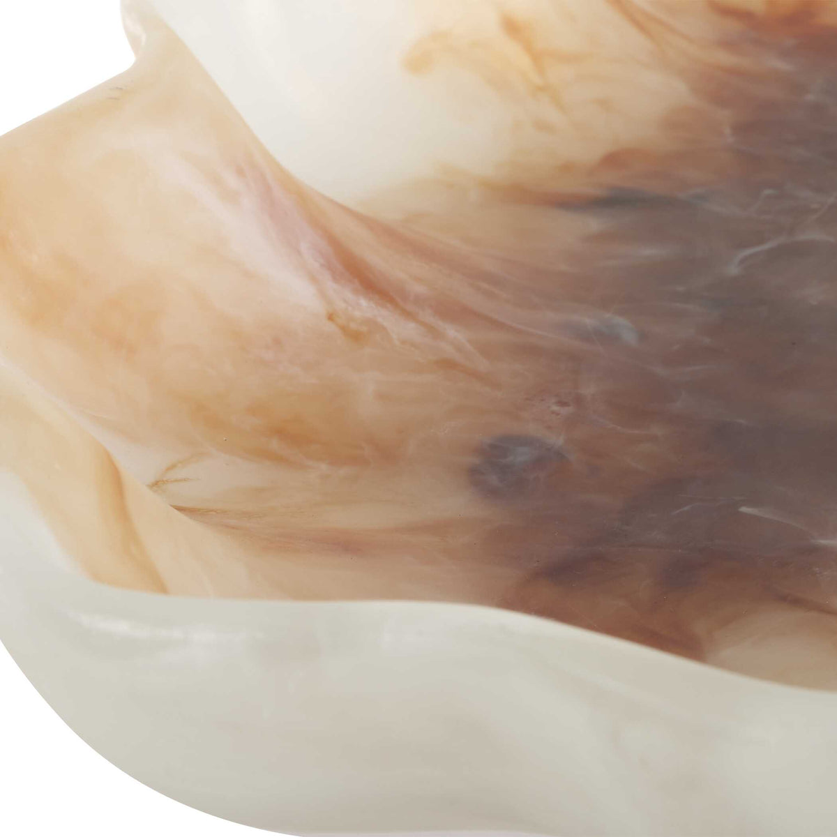 Organic Elegance Wavy Oval Bowl