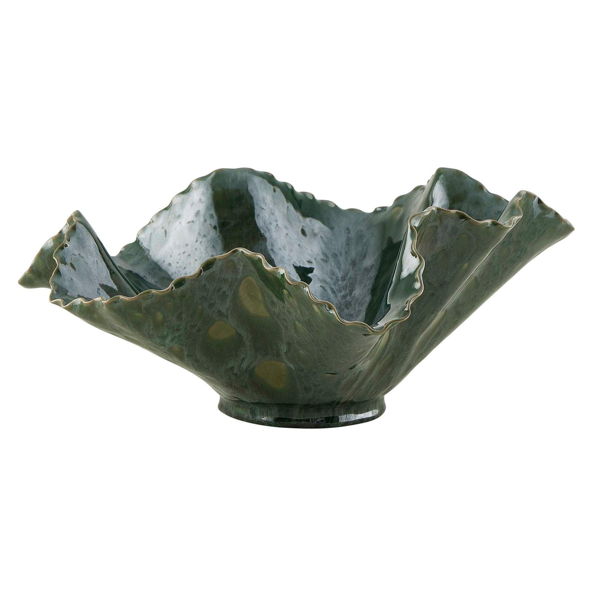 Verdant Bloom Emerald Outdoor Bowl