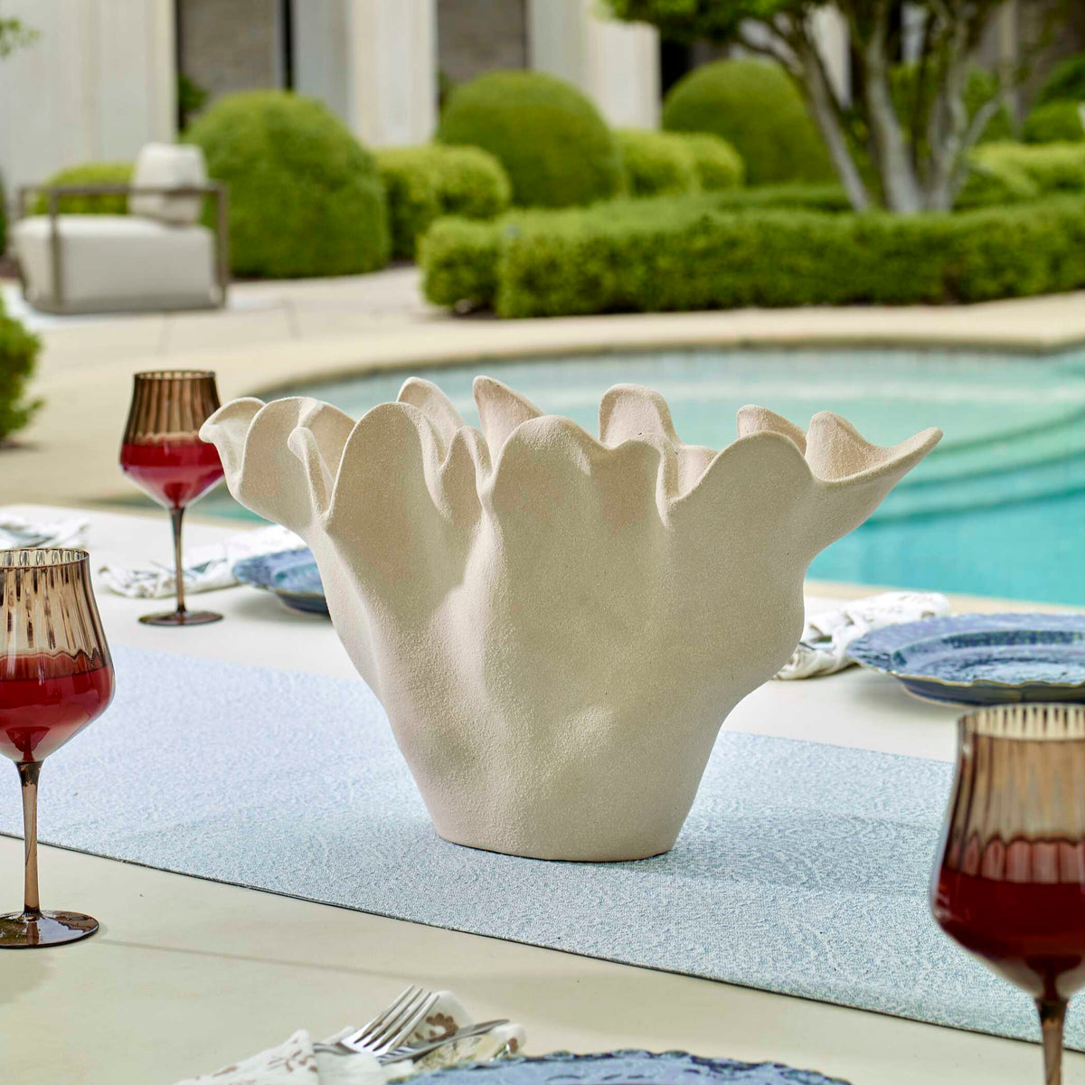 Sand Dune Outdoor Ceramic Bowl