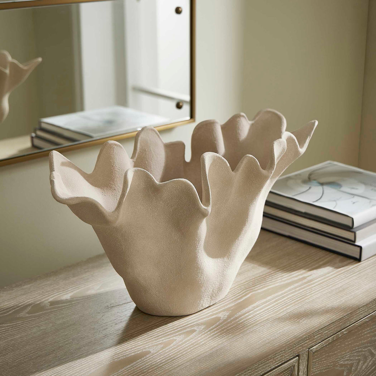 Sand Dune Outdoor Ceramic Bowl