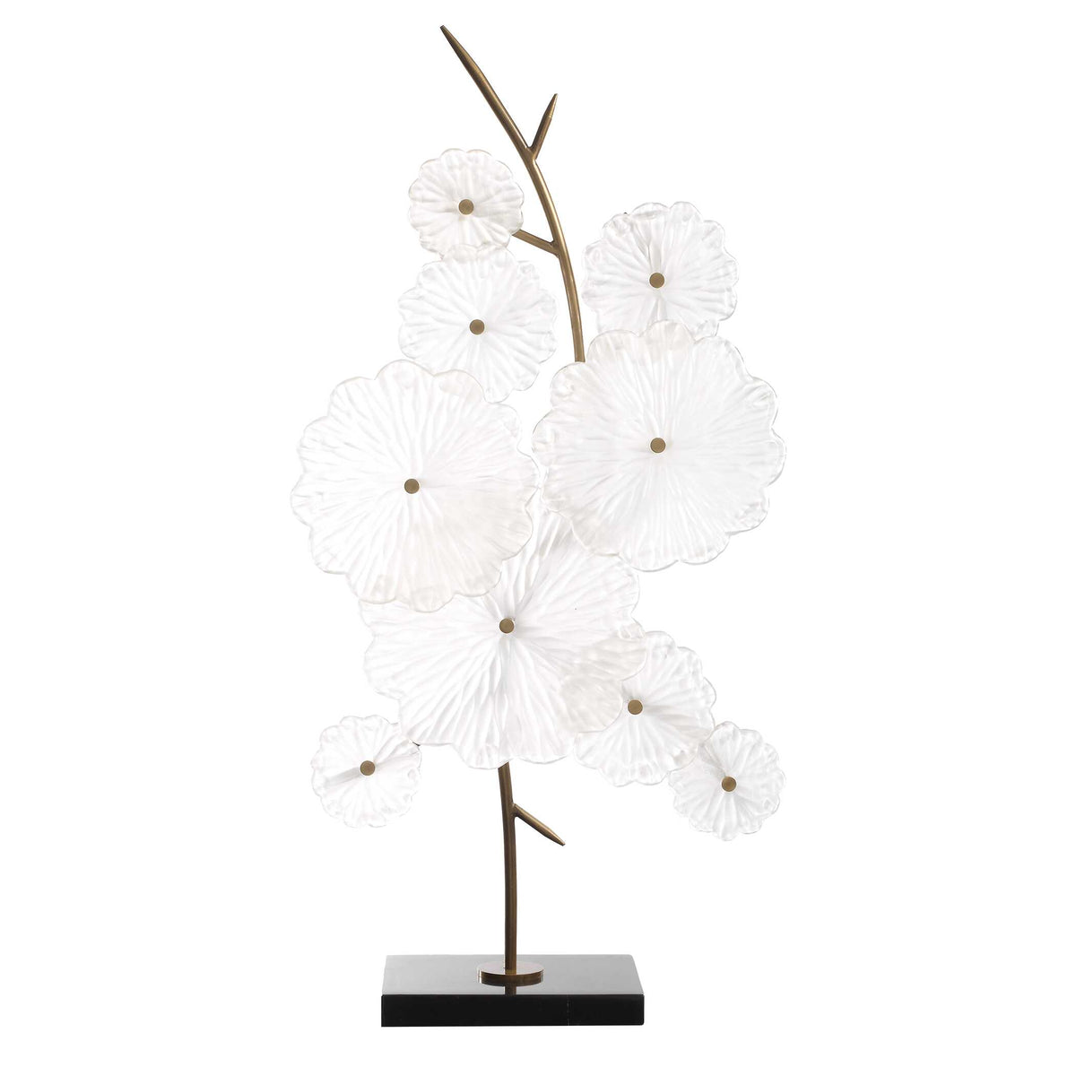 Glass Garden Table Sculpture