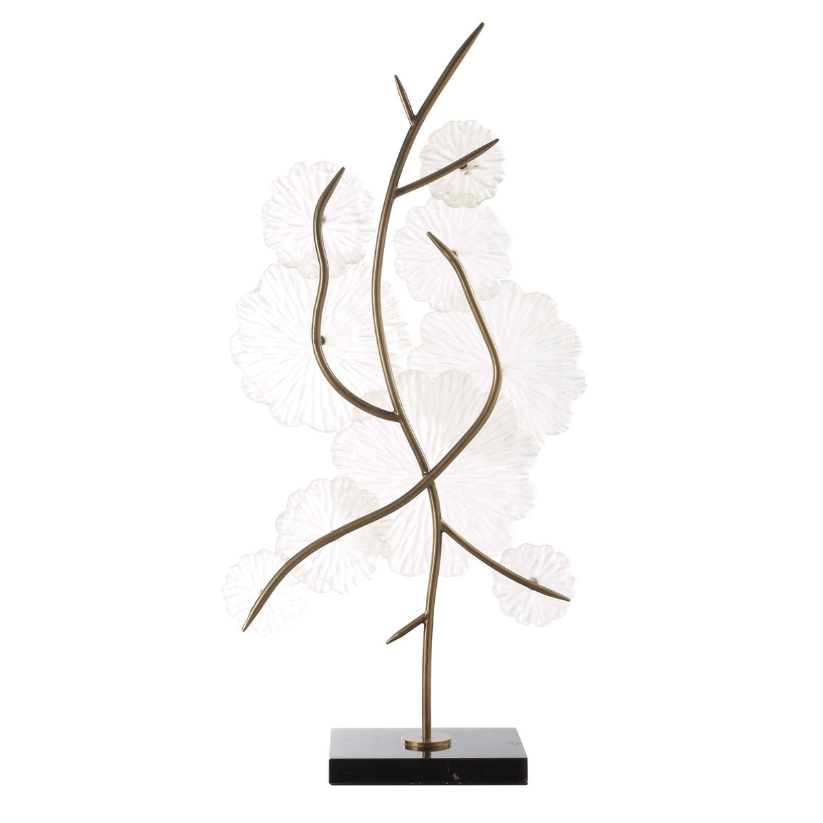 Glass Garden Table Sculpture