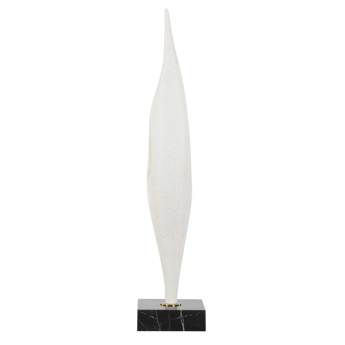 Fluid Drop White Stone Sculpture
