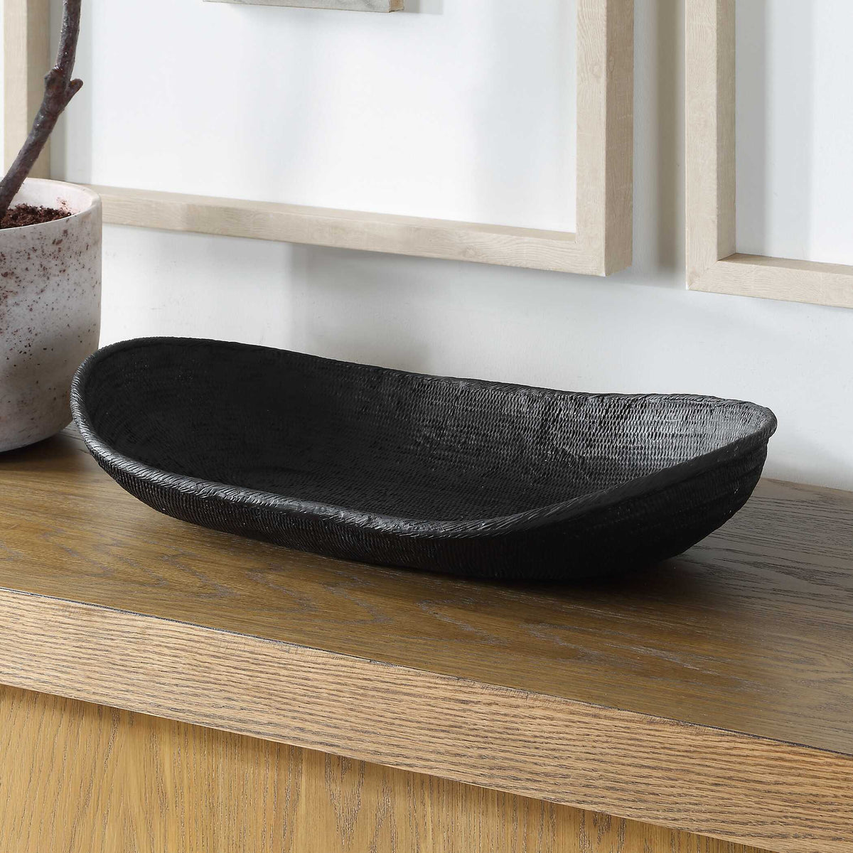 Ember Weave Indoor-Outdoor Oblong Bowl