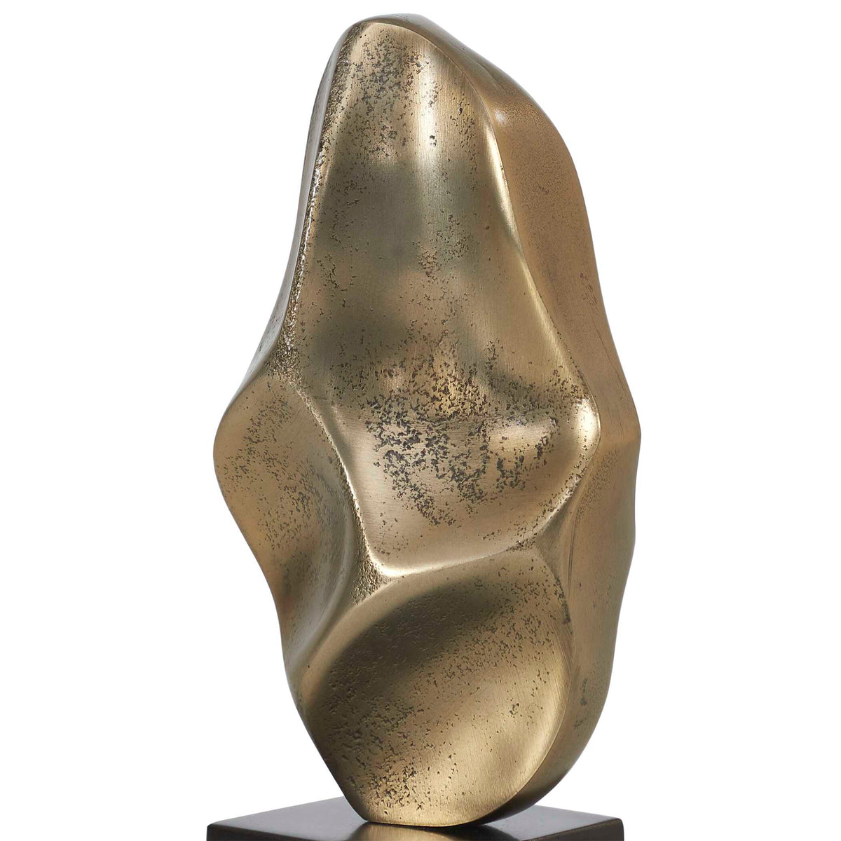 Fluid Geometry Gold Sculptures, Set/2