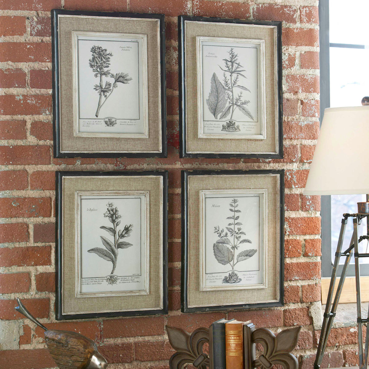 Casual Grey Study Framed Art Set/4
