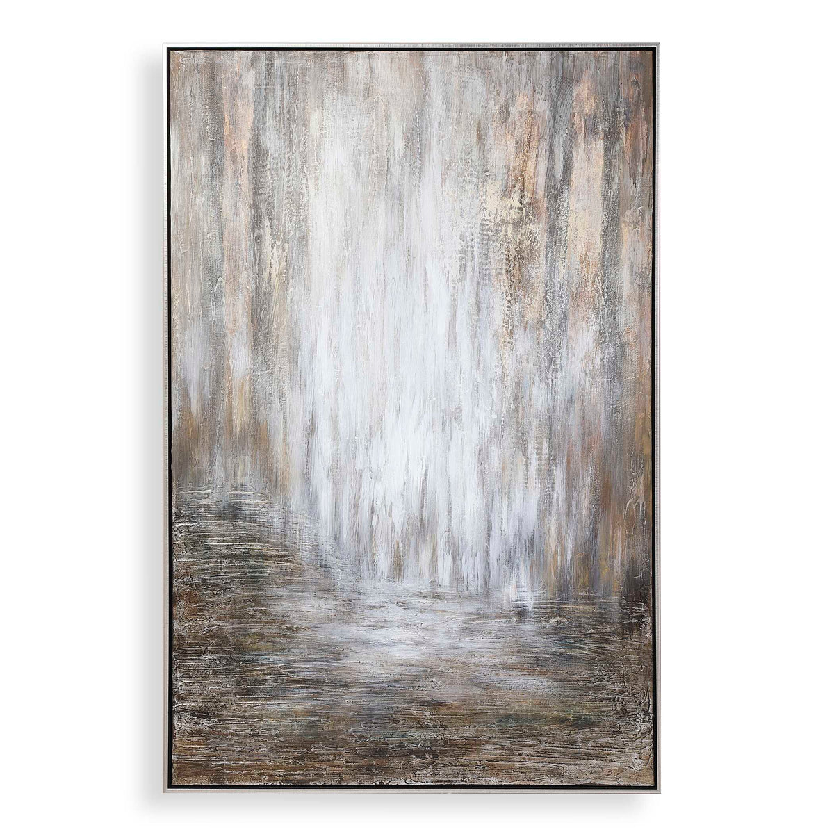 Desert Rain Hand Painted Abstract Art