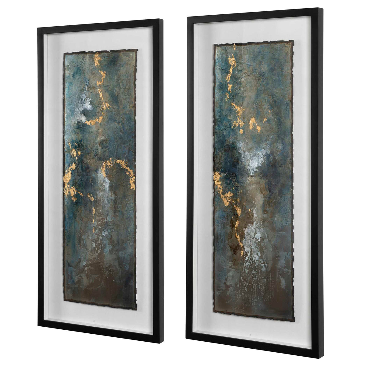 Glimmering Agate Abstract Prints Set/2