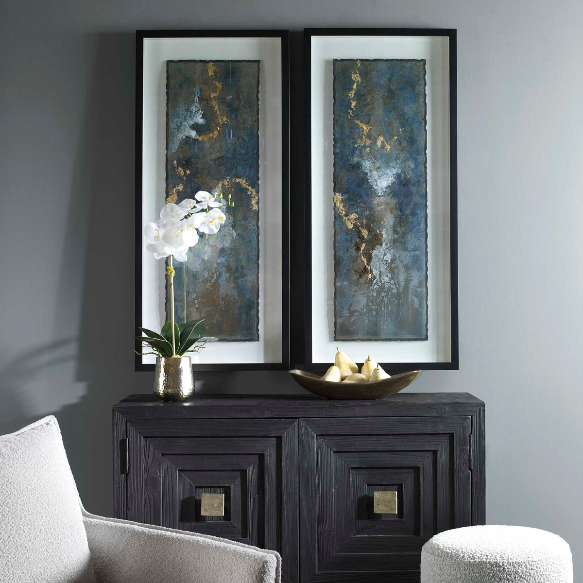 Glimmering Agate Abstract Prints Set/2