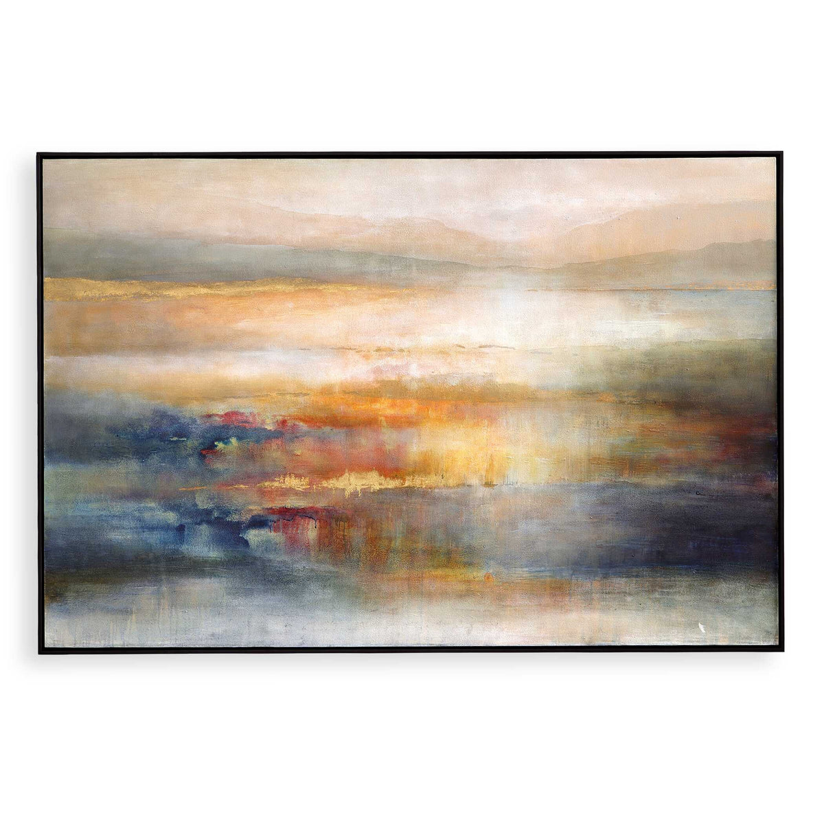 Seafaring Dusk Hand Painted Abstract Art