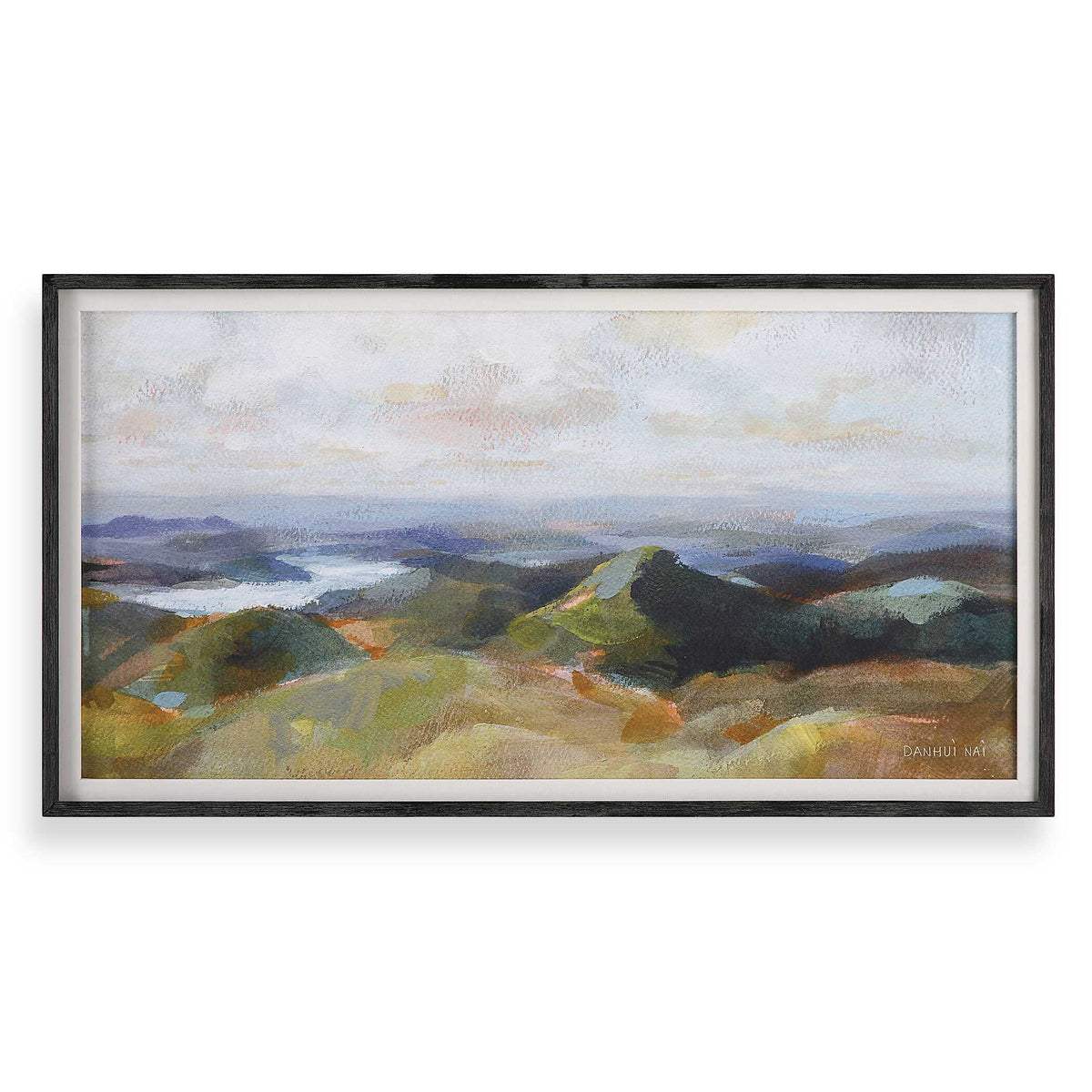 Above The Lakes Framed Landscape Print
