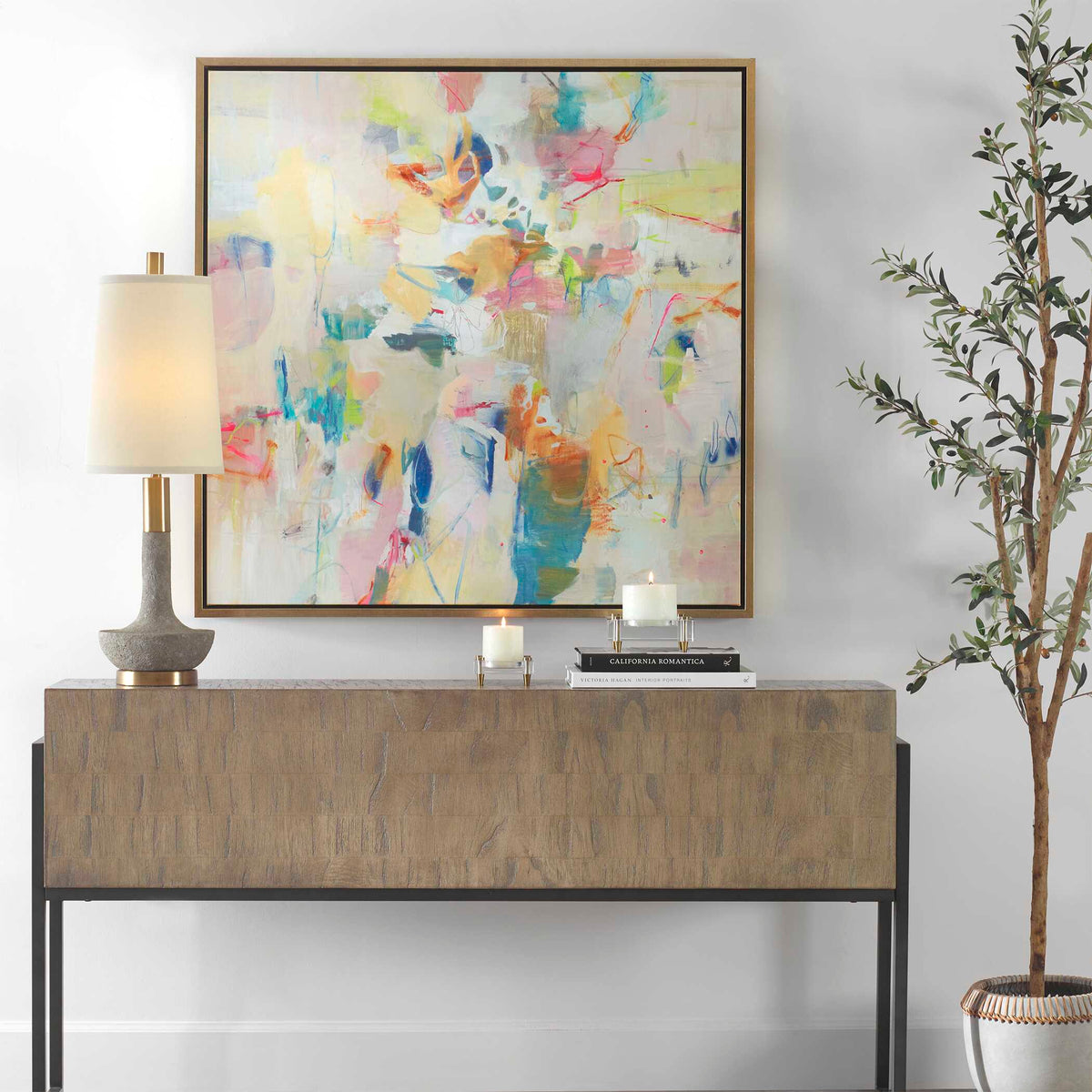 Party Time Framed Abstract Art