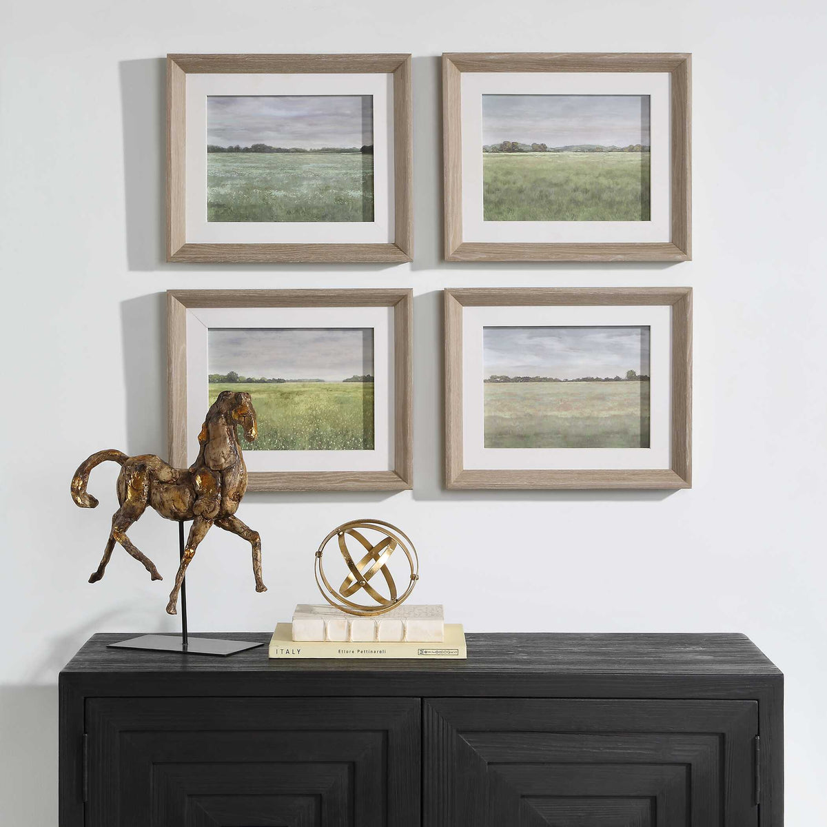 Quiet Meadows Framed Prints Set/4