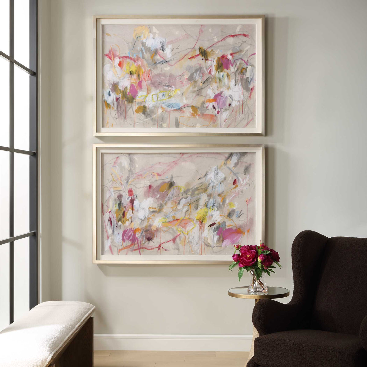 Metropolitan Rush Abstract Prints Set/2