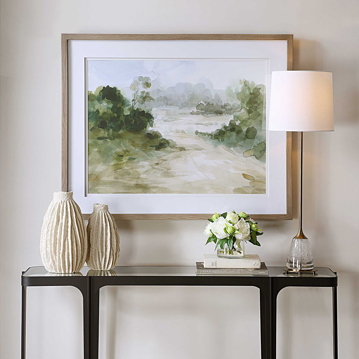 Verdant Watercolor Landscape Print