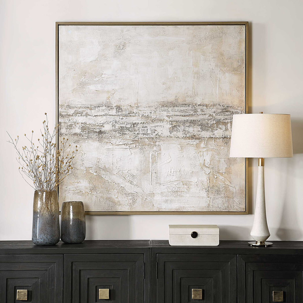 Desert Oasis Abstract Canvas Art