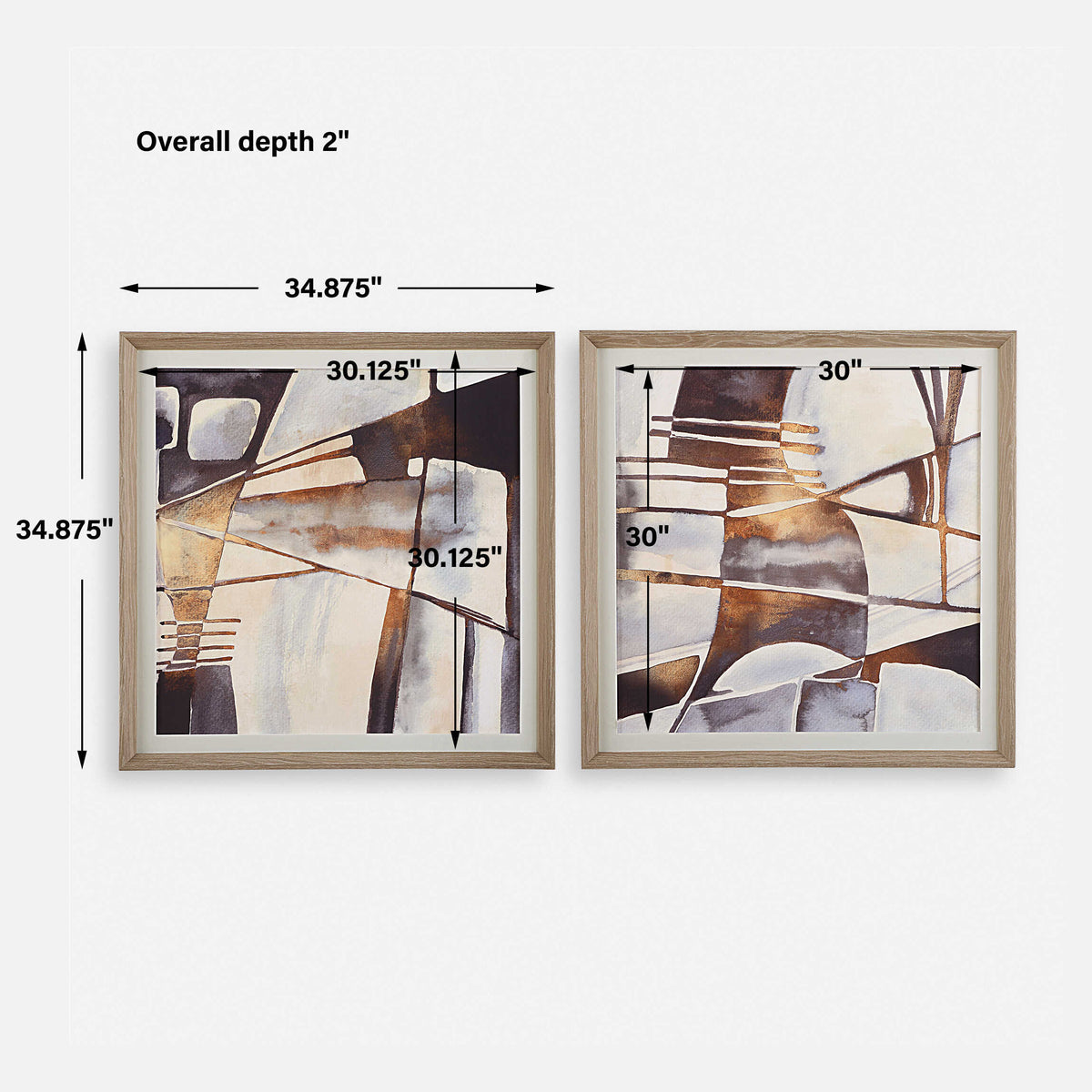 Vetrina Framed Abstract Prints Set/2