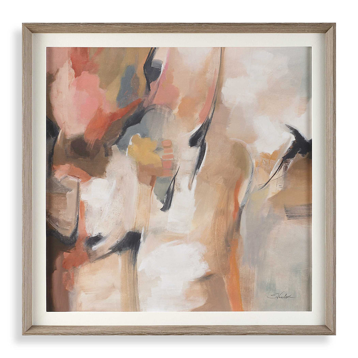 Uphill Framed Abstract Print