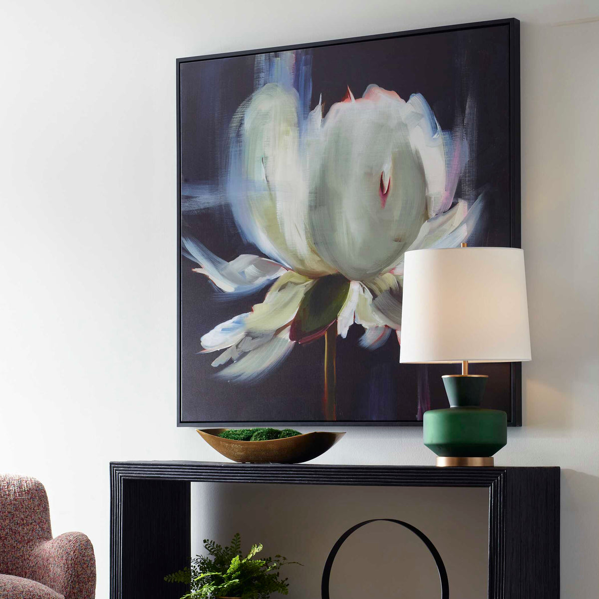 Peony Framed Floral Art