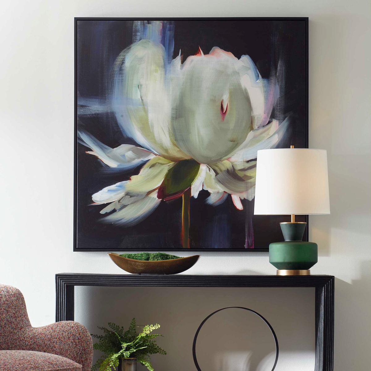 Peony Framed Floral Art