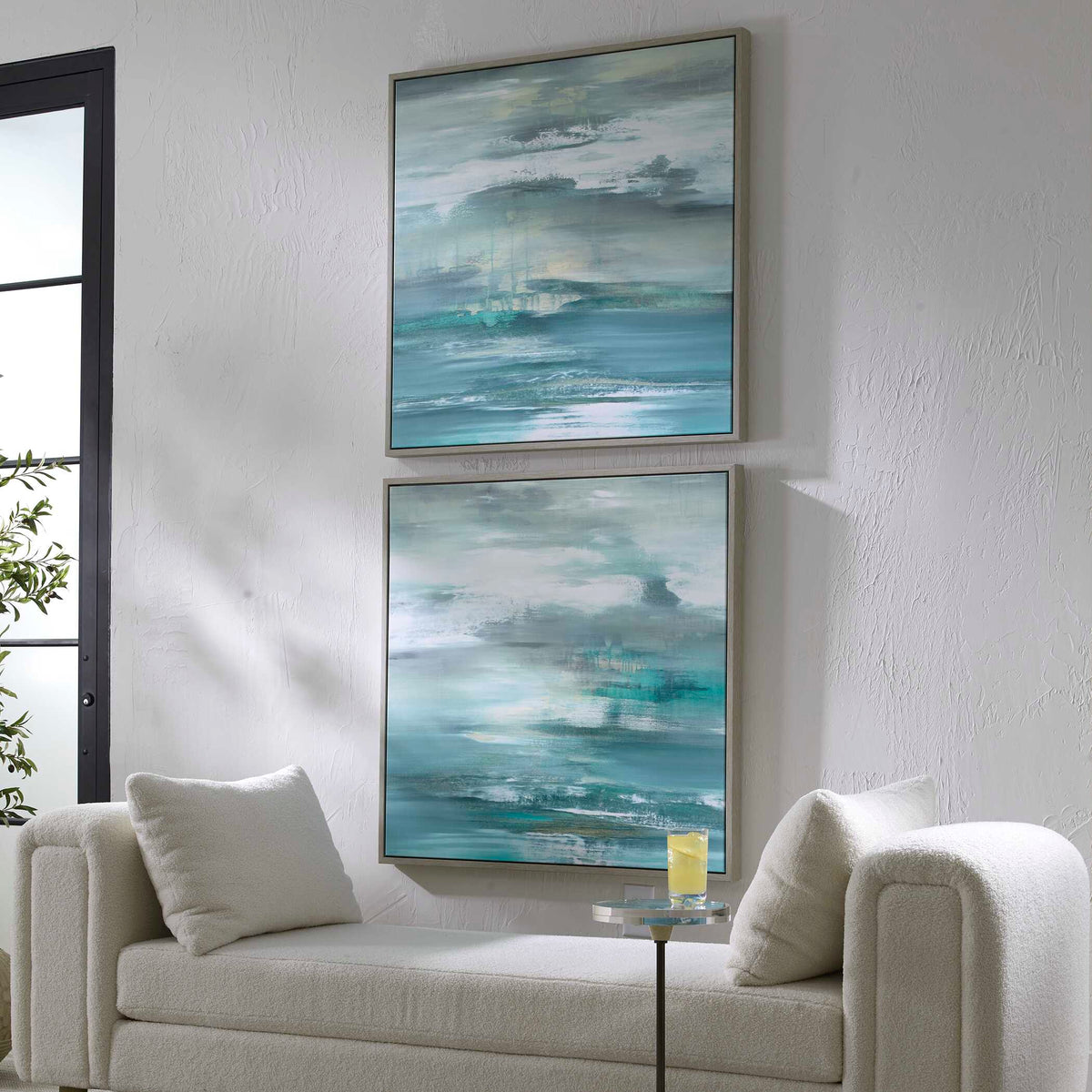 Tranquil State Of Mind Framed Canvases, S/2