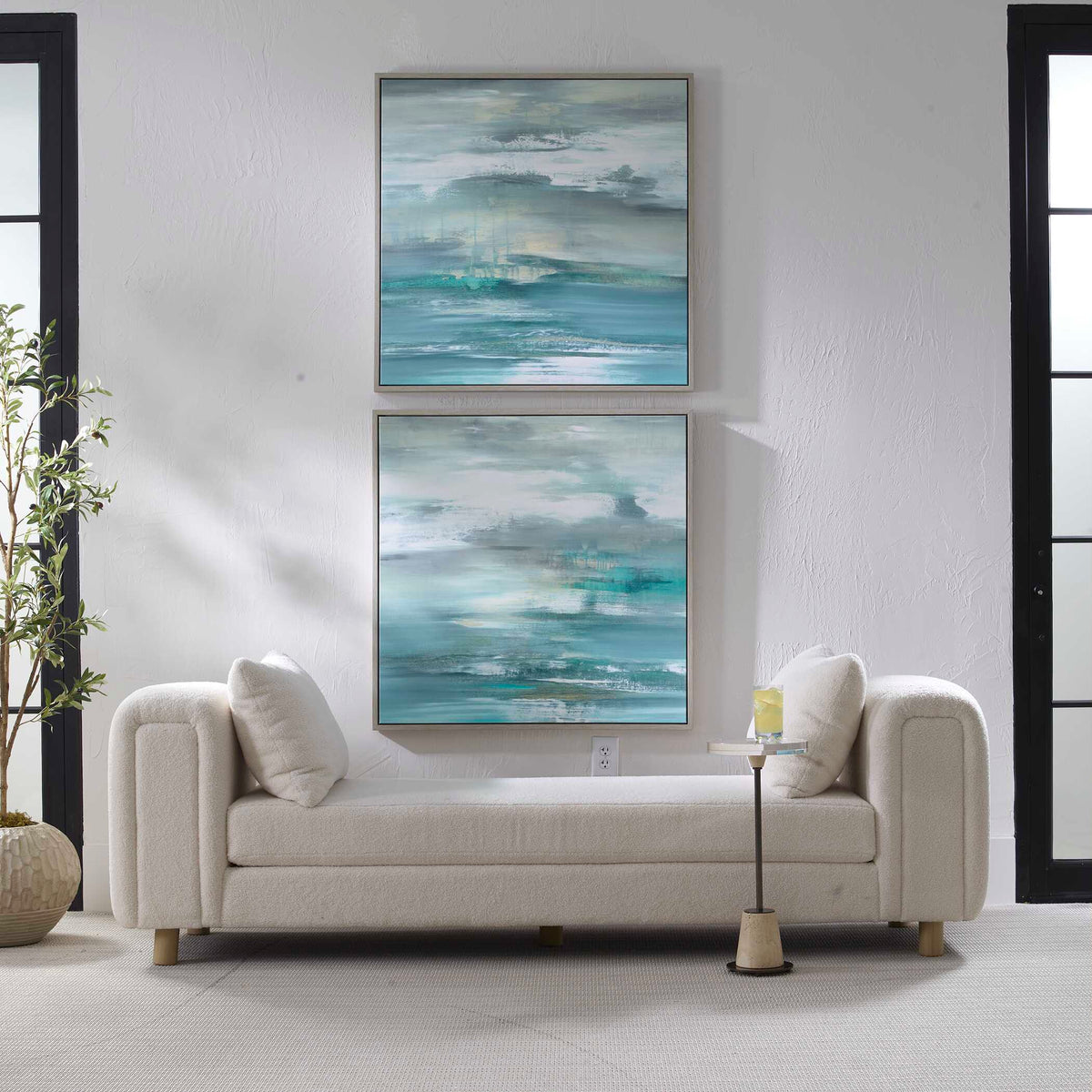 Tranquil State Of Mind Framed Canvases, S/2
