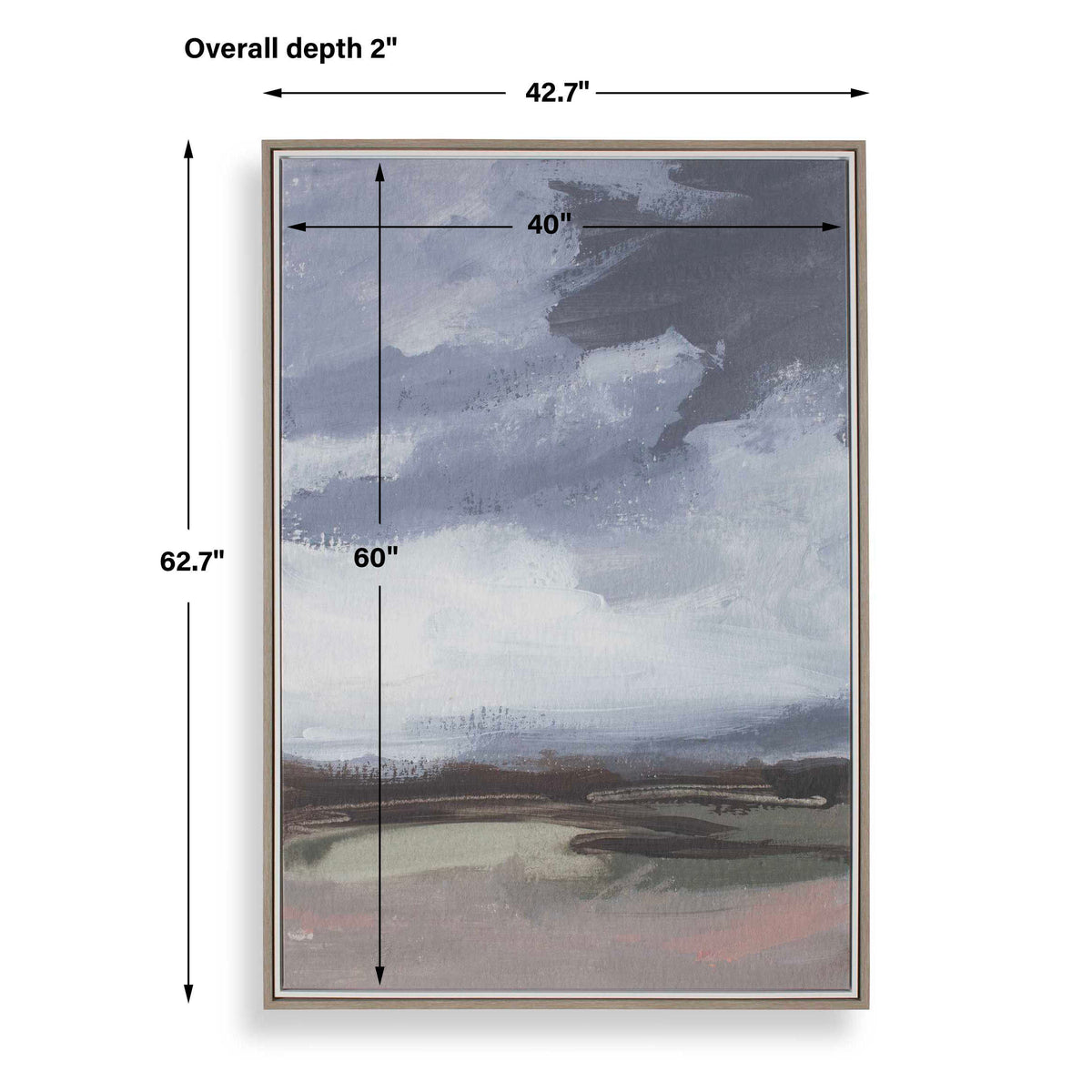 Bracing Framed Landscape Art