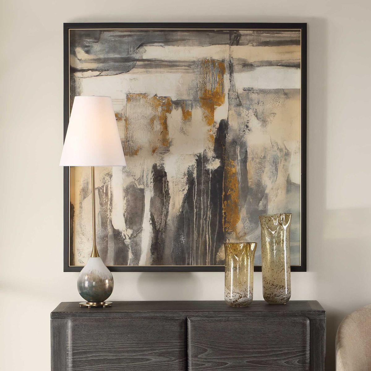 Landslide Framed Abstract Print